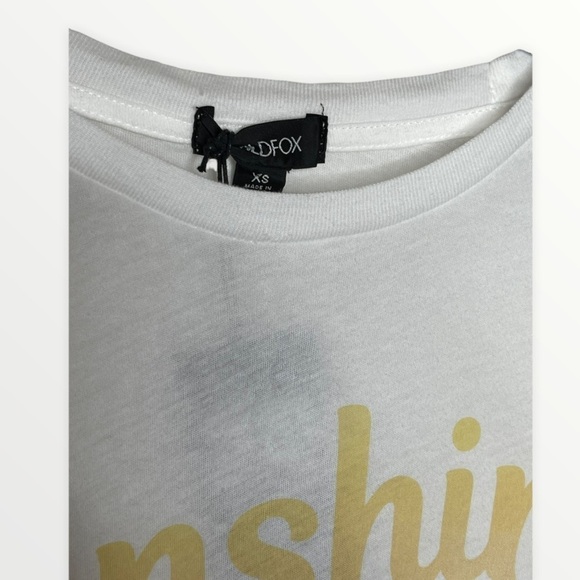 NWT WILDFOX Sunshine Baby Graphic Tee, XS - Picture 6 of 8